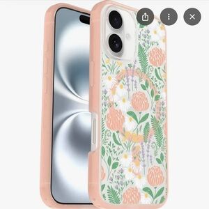 NEW OtterBox Symmetry Peachy Bloom Pink Case iPhone 16
